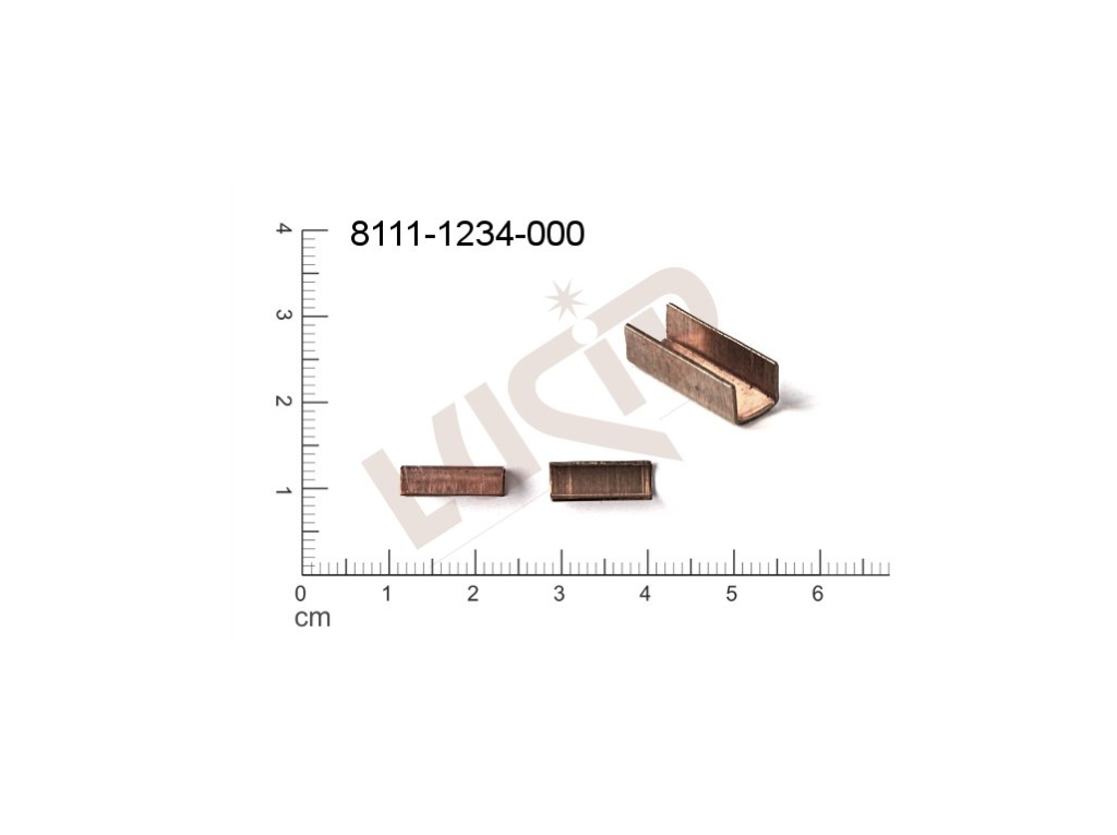 connectors, grooves, fancy shape 12.0x5.0mm