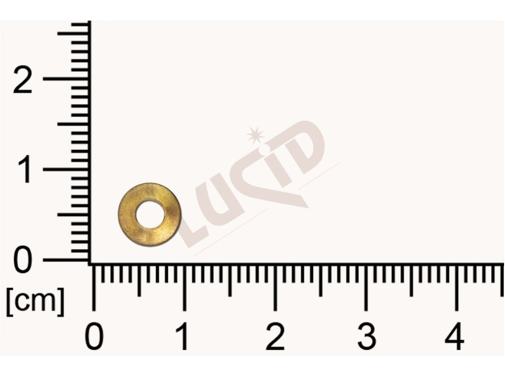 flat cut-out round other with 1 loops / attaching holes