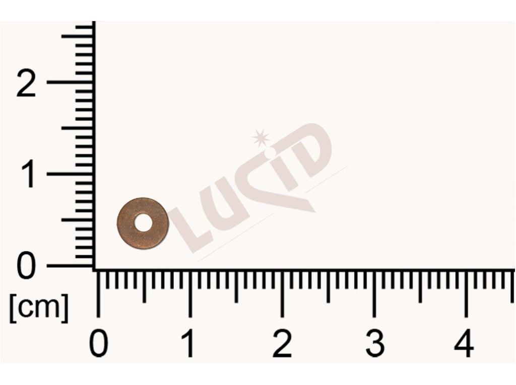 flat cut-out round other with 1 loops / attaching holes