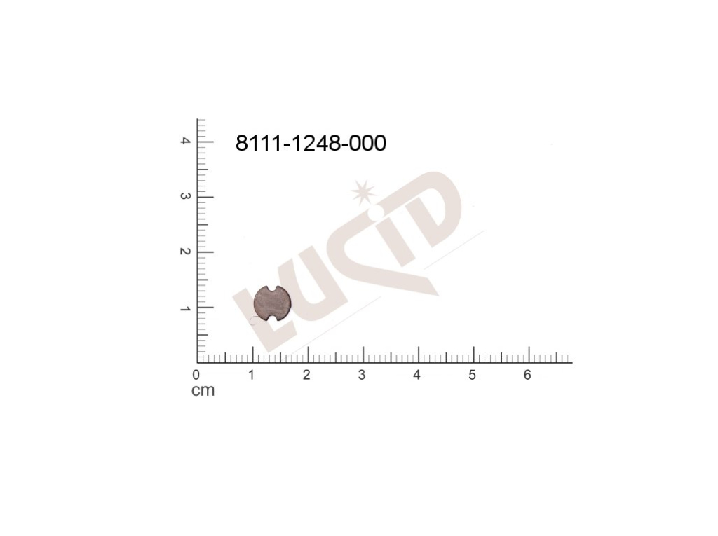 connectors, grooves, fancy shape without loops / attaching holes 7.0x5.0mm