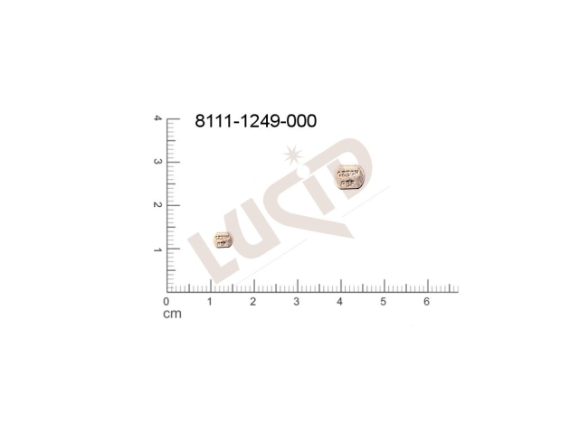 flat cut-out oval other without loops / attaching holes 5.0x5.0mm