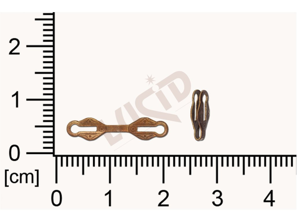 Tvarový výlisek, svěšovací díl/tyčinka s 2-ma očky 9.0 x 4.0mm