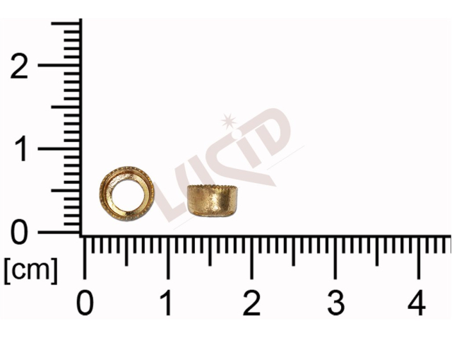 Kotlík kulatý 5.0 x 2,5mm, se dnem s otvorem 4 mm