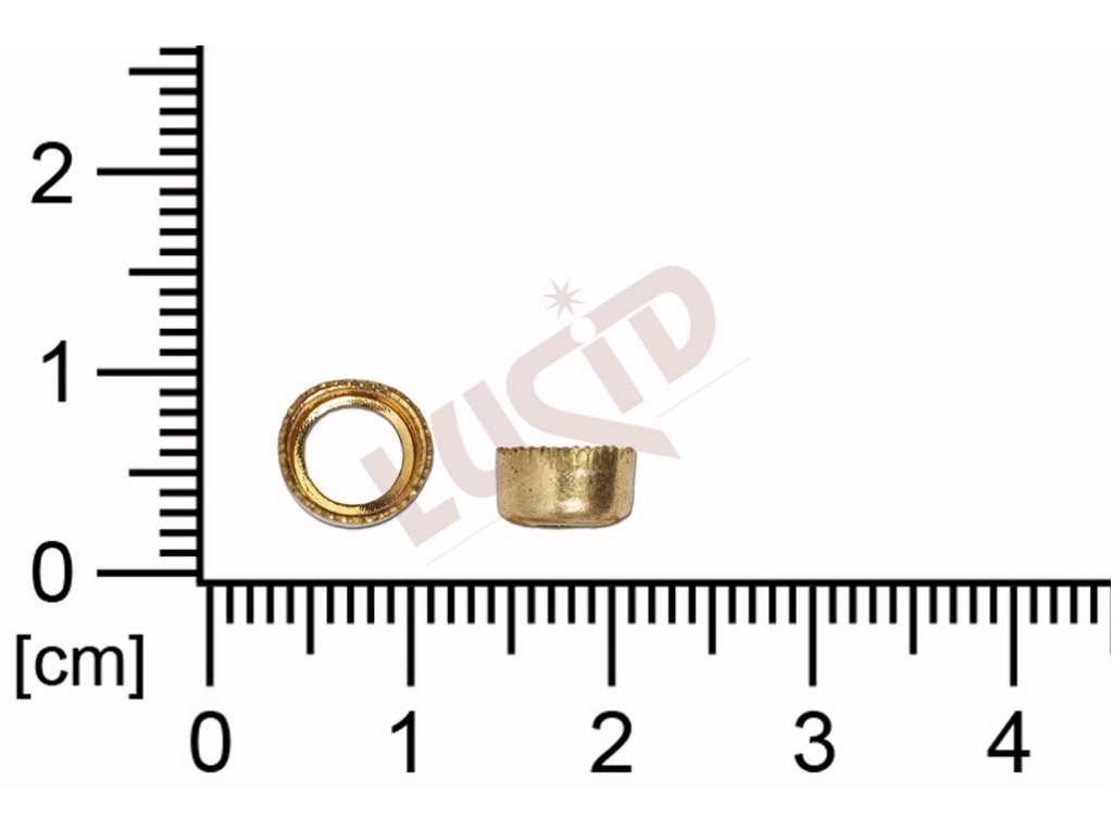 Stone setting round with base and hole