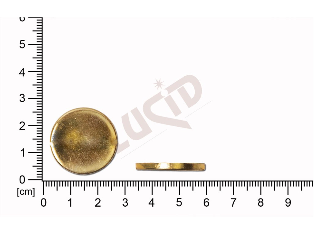 Stone setting round 24 mm with flat base