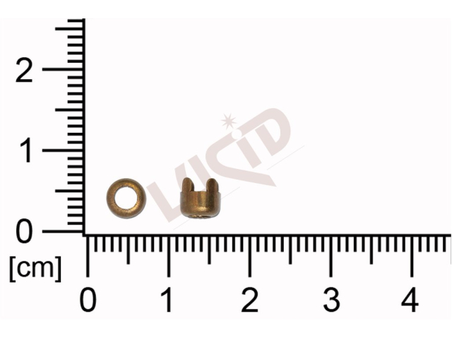 Kotlík kulatý 4 mm, s krapnami bez dna