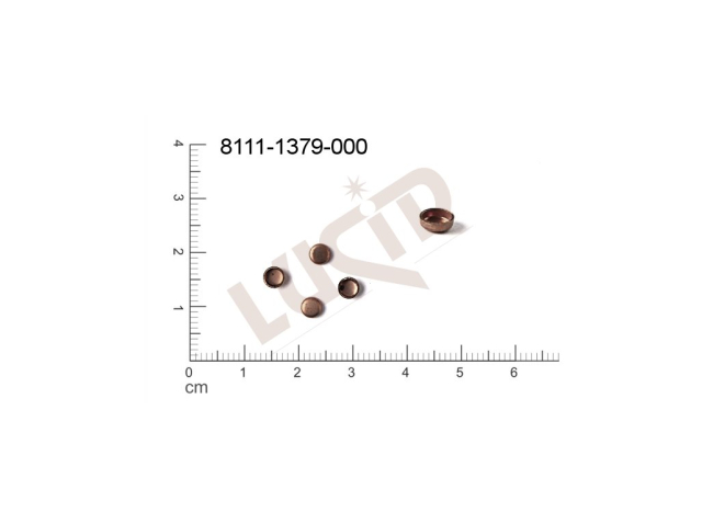 Kotlík kulatý 5.0mm ostatní plochý se dnem