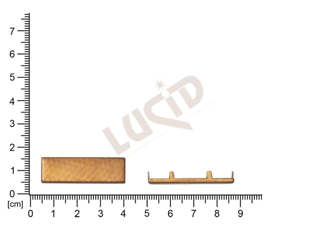 Kotlík bageta, plochý 34.0x 9.0mm, se dnem a dezénem