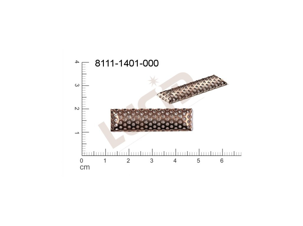 screen rectangle 36.0x10.0mm unspecified number of holes