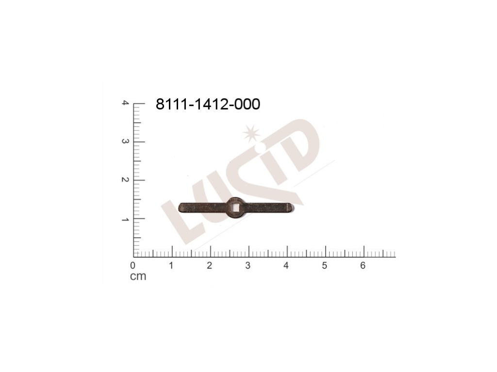 flat cut-out bars other without loops / attaching holes 30.0x5.5mm