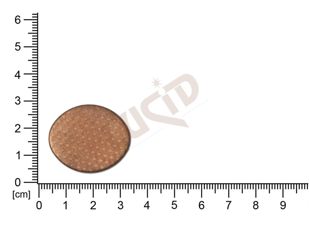 stone setting oval 30x25 mm flat with base