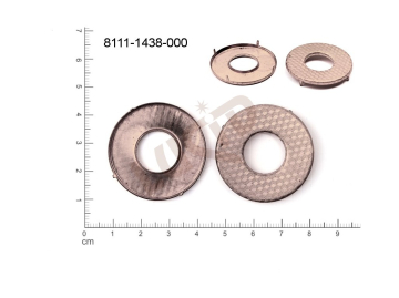 Kotlík kulatý, plochý 37.0mm, se dnem a s dezénem