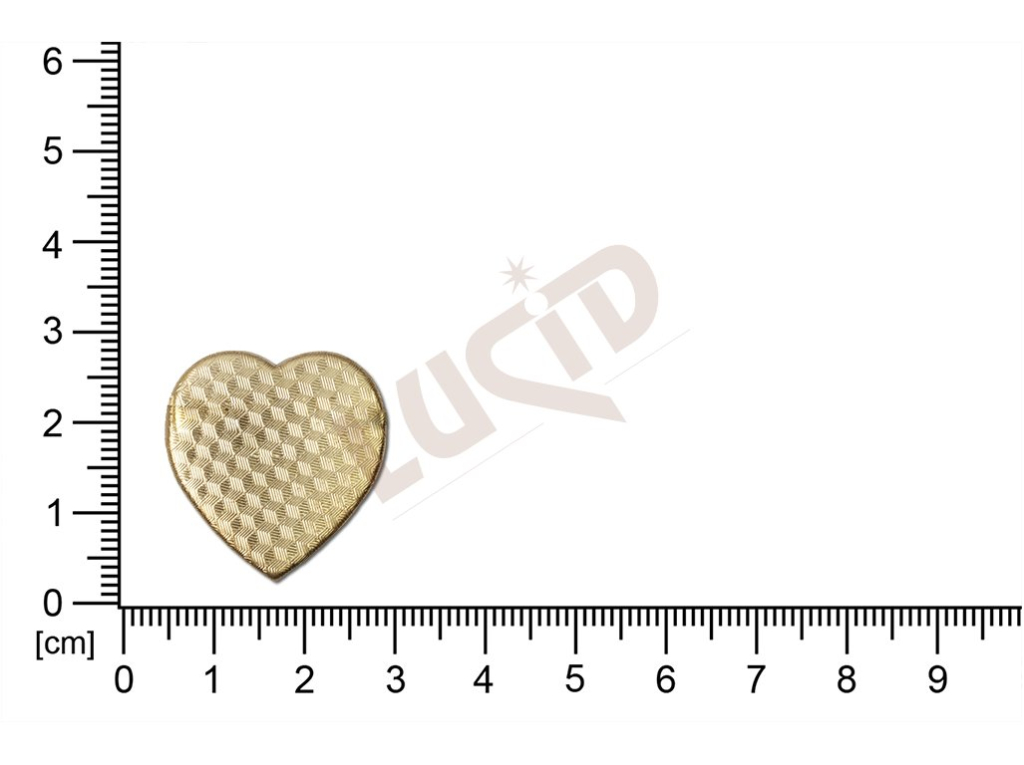 stone setting hearts 32.0x29.0mm with base