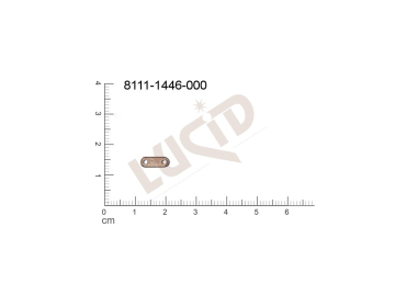 vodič s 2 očky 10.0 x 4.0mm