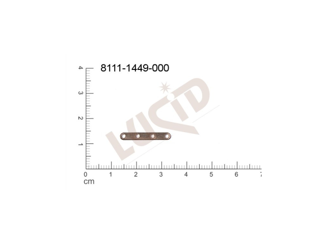 vodič se 4 očky 20.0 x 3.0mm