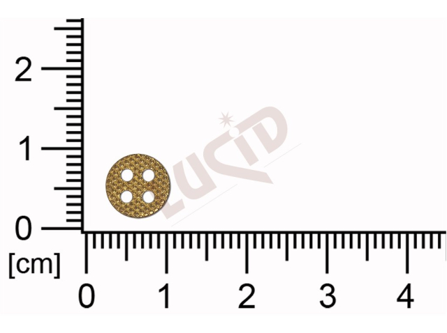 flat cut  round without loops / attaching holes