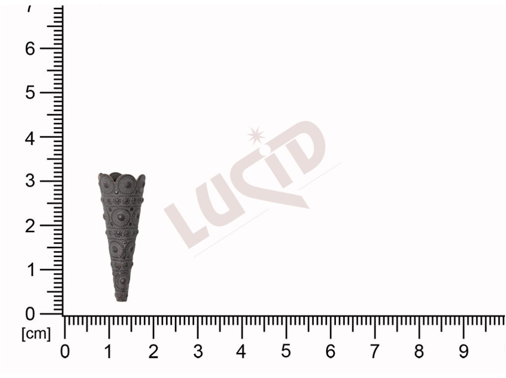 Kornouty tvarové výlisky bez oček (svěšovacích dírek) 29.0 x 10.0mm