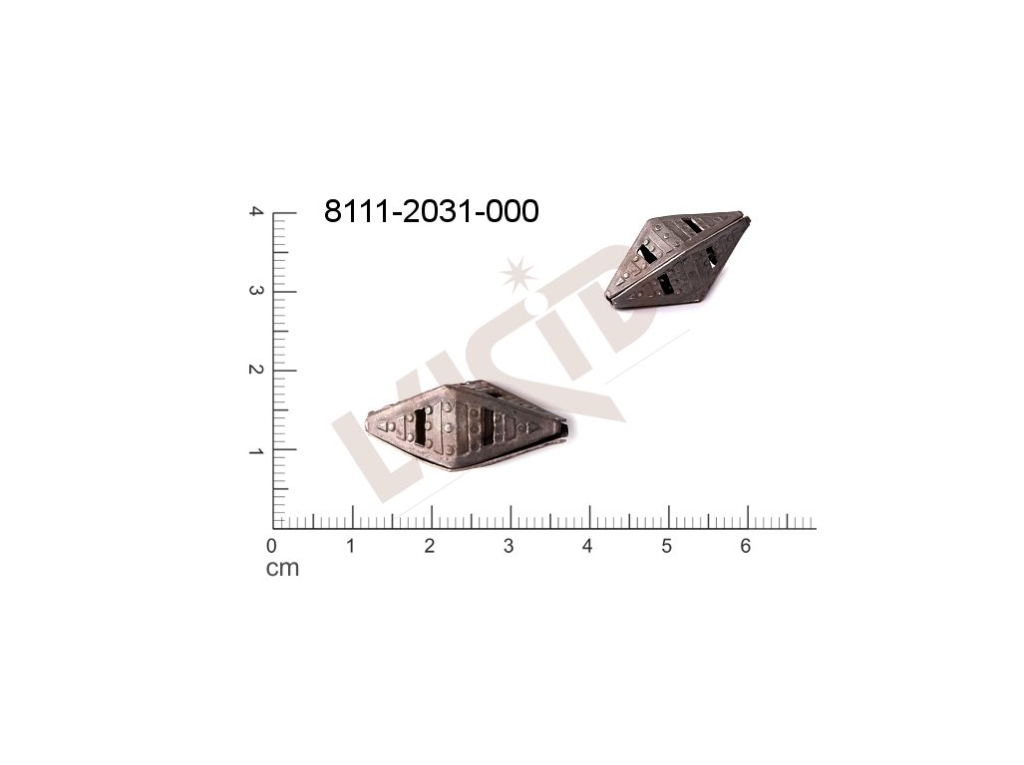 Kostička, kulička, 3D tvar 25.0 x 10.0mm