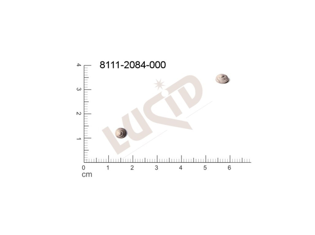 Tvarový výlisek kulatý, bez oček (svěšovacích dírek) 4.0mm