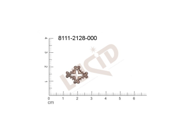 fancy shape other other without loops / attaching holes 15.0x13.0mm