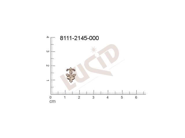 Tvarový výlisek ostatní bez oček (svěšovacích dírek) 11.0x8.0mm