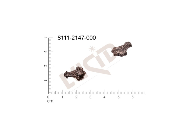 fancy shape other other without loops / attaching holes 16.0x 10.0mm