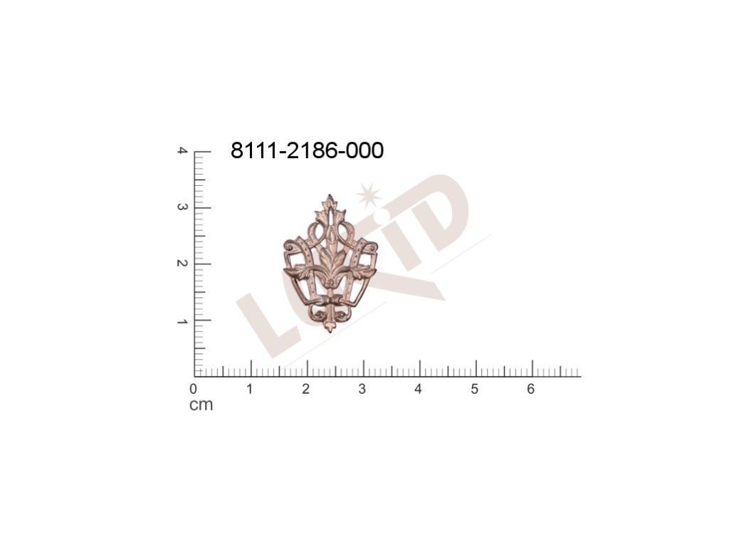 Tvarový výlisek ostatní bez oček (svěšovacích dírek) 25.0x16.0mm