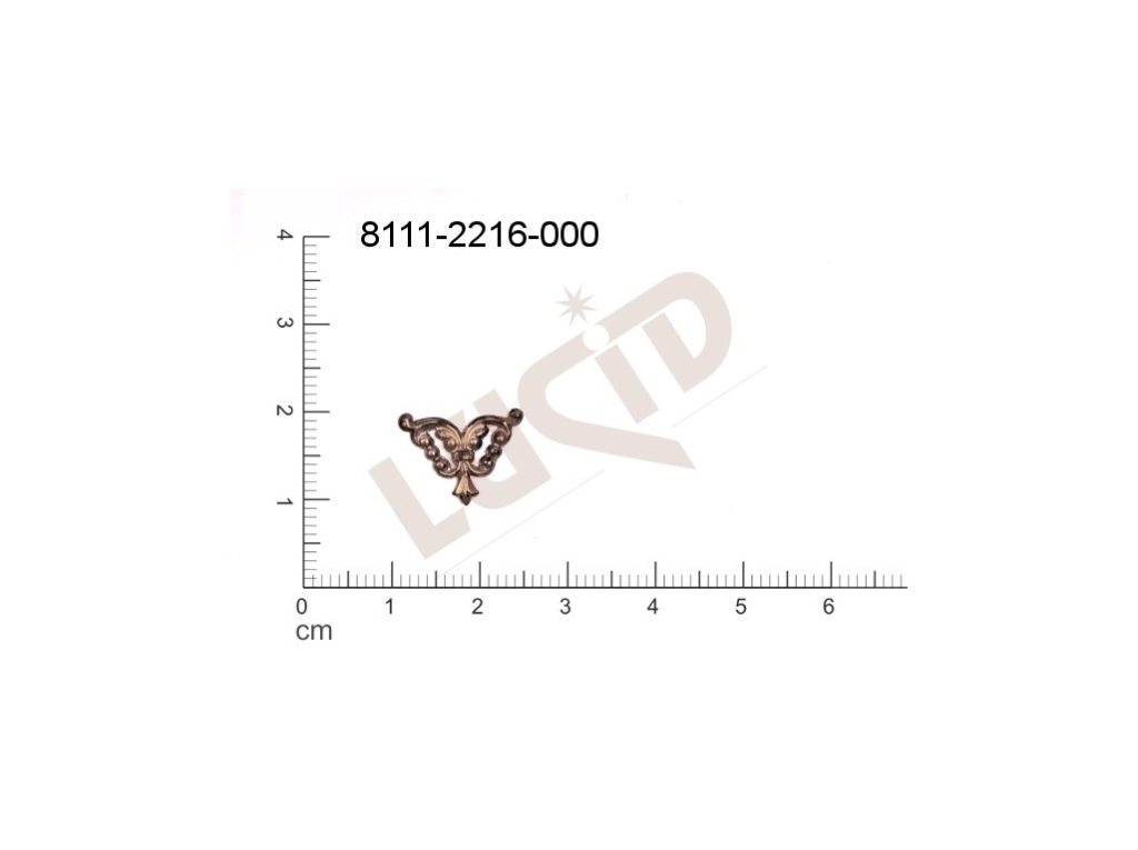 Tvarový výlisek ostatní bez oček (svěšovacích dírek) 13.0x10.0mm