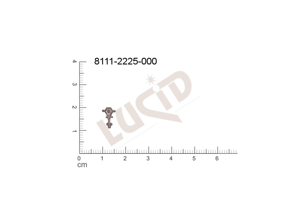 Tvarový výlisek ostatní ostatní bez oček (svěšovacích dírek) 9.0x5.0mm