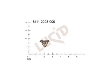 fancy shape triangles other without loops / attaching holes 12.0x10.0mm