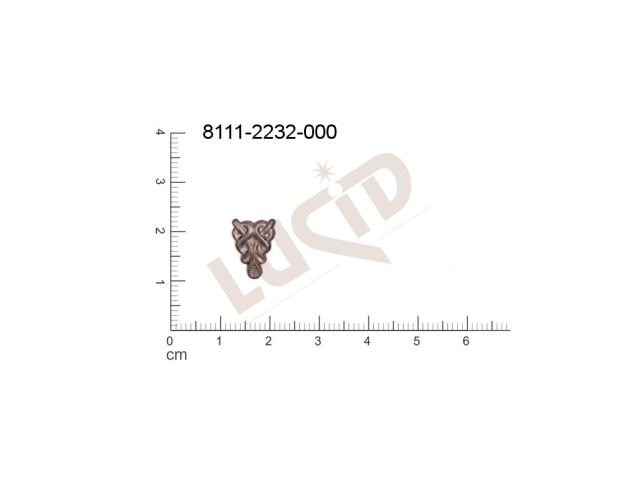 Tvarový výlisek trojúhelník ostatní bez oček (svěšovacích dírek) 11.0x9.0mm