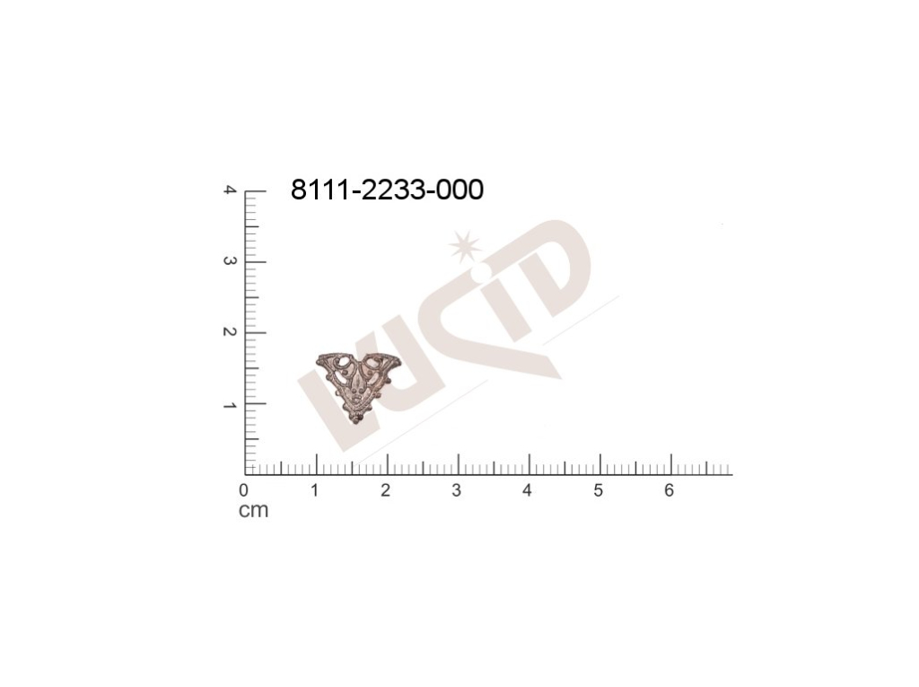 fancy shape triangles other without loops / attaching holes 11.0x9.0mm