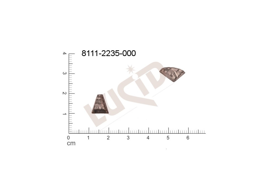 Tvarový výlisek ostatní ostatní bez oček (svěšovacích dírek) 10.0x9.0mm