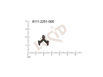 fancy shape other other with 1 loop / attaching hole 14.0x13.0mm