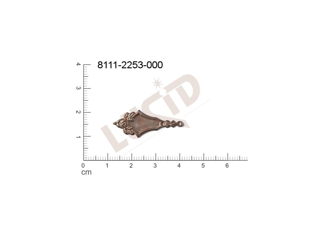 fancy shape other other with 1 loop / attaching hole 30.0x10.0mm