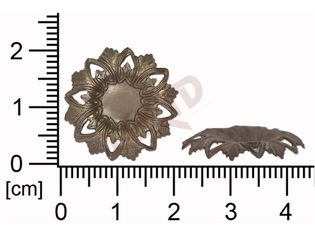 fancy shape round flowers, flower motives without loops / attaching holes