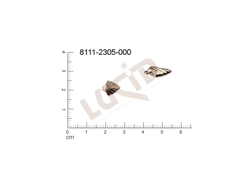 Tvarový výlisek , bez oček (svěšovacích dírek) 10.0 x 11.0mm