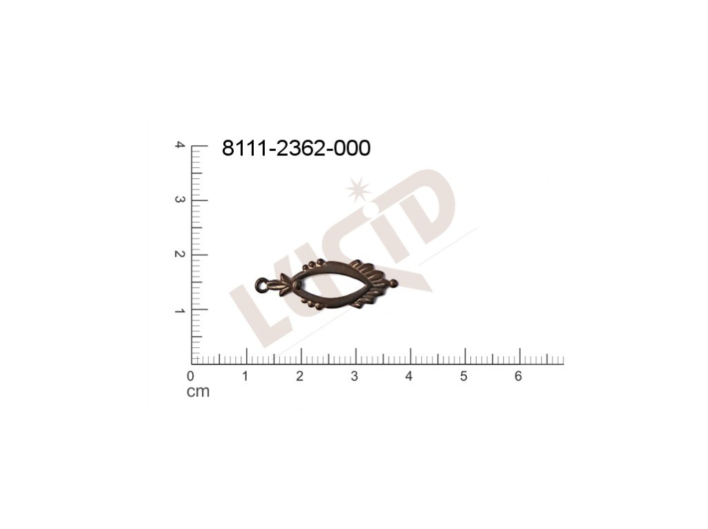 fancy shape other other with 1 loop / attaching hole 26.0x9.0mm