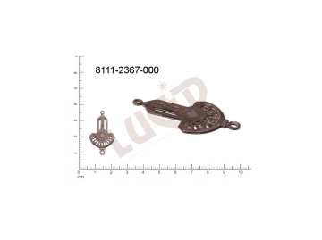 fancy shape other other with 2 loops / attaching holes 32.0x18.0mm