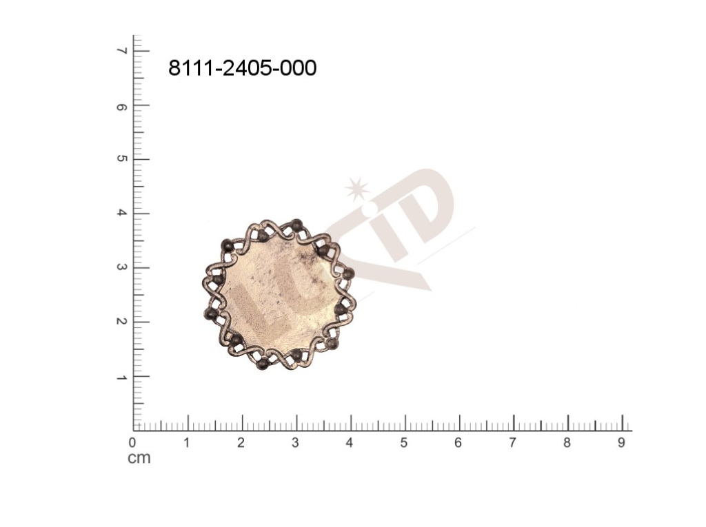 Tvarový výlisek kulatý ostatní bez oček (svěšovacích dírek) 28.0mm