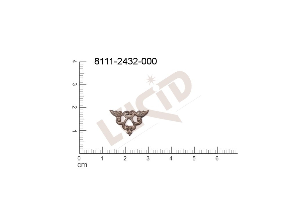 fancy shape other other without loops / attaching holes 17.0x10.0mm