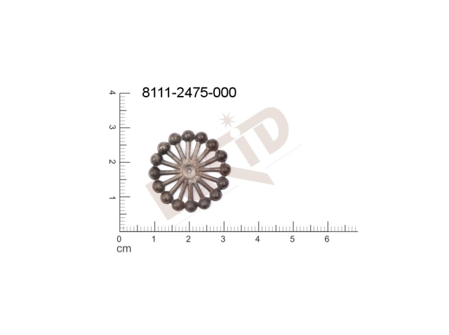 Tvarový výlisek kulatý ostatní bez oček (svěšovacích dírek) 22.0mm