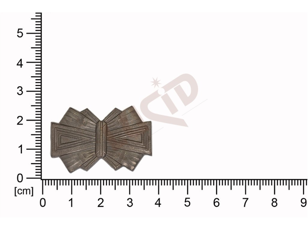 Tvarový výlisek mašle bez oček (svěšovacích dírek) 33,5 x 21.5mm