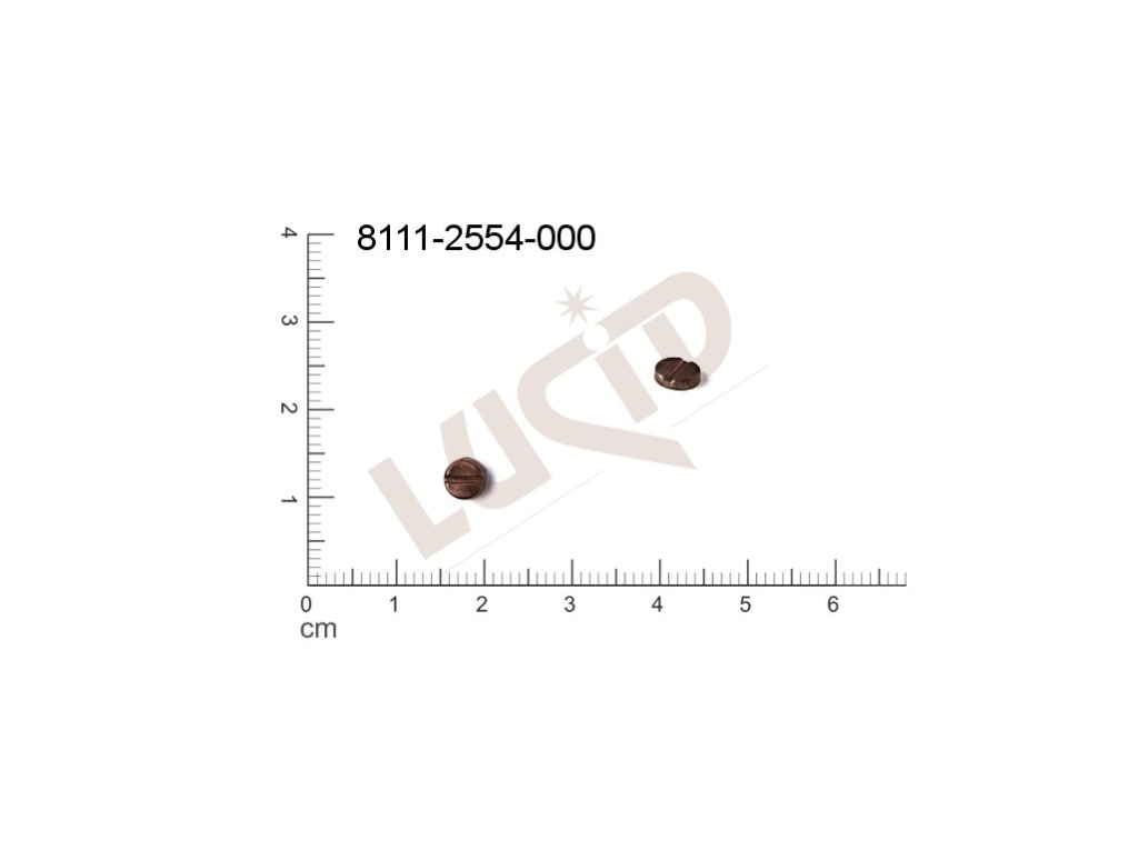 Tvarový výlisek kulatý ostatní bez oček (svěšovacích dírek) 5.0mm