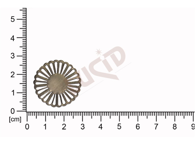 Plochý výlisek kruhový bez oček (svěšovacích dírek) 24,8mm