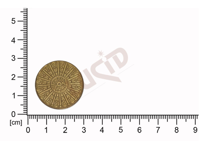 Tvarový výlisek kruhový bez oček (svěšovacích dírek) 25.0mm