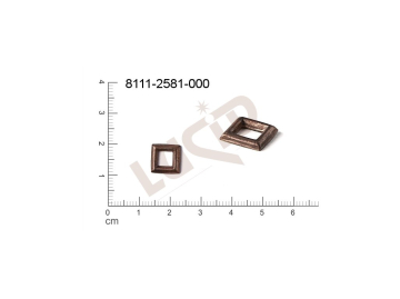 fancy shape quadrangle other without loops / attaching holes 9.0x9.0mm