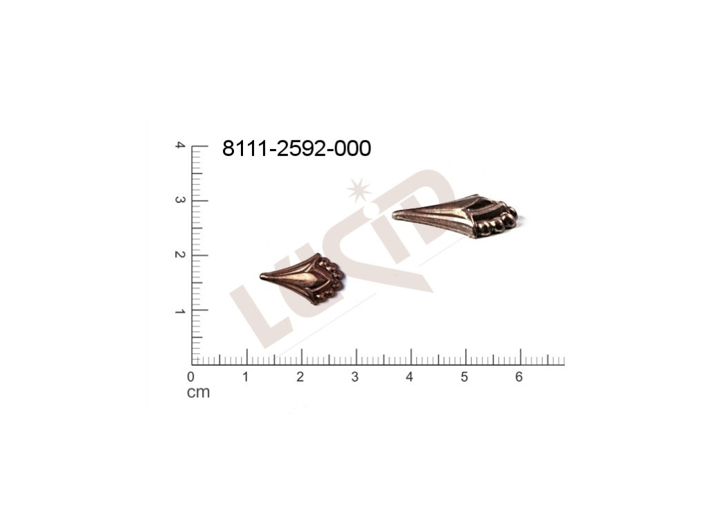 flat shape other without loops / attaching holes 15.0x10.0mm