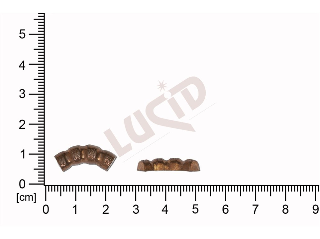 Tvarový výlisek , bez oček (svěšovacích dírek) 19.6.0 x 8.0mm