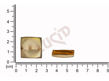 Tvarový výlisek  čtyřúhelníky misky bez oček (svěšovacích dírek) 20.0x20.0mm